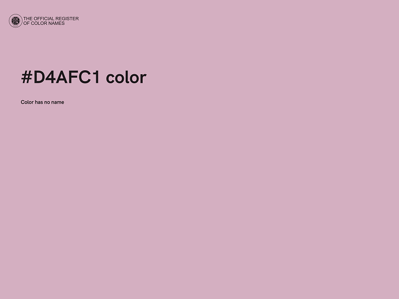 #D4AFC1 color image