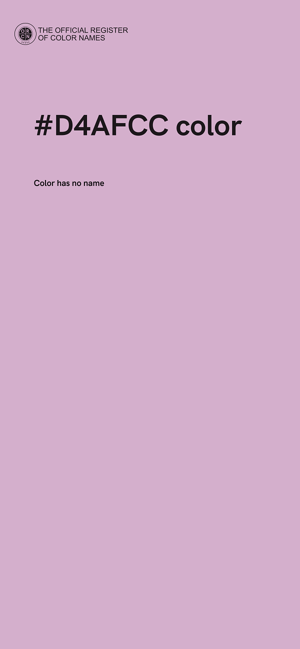 #D4AFCC color image