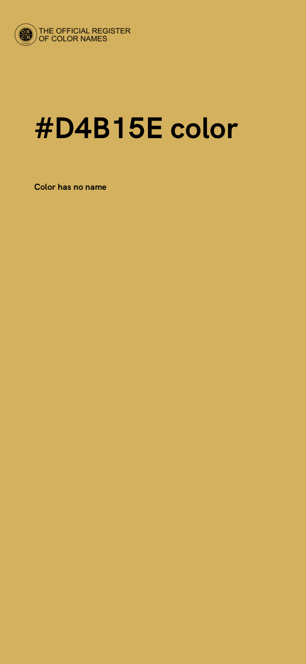 #D4B15E color image
