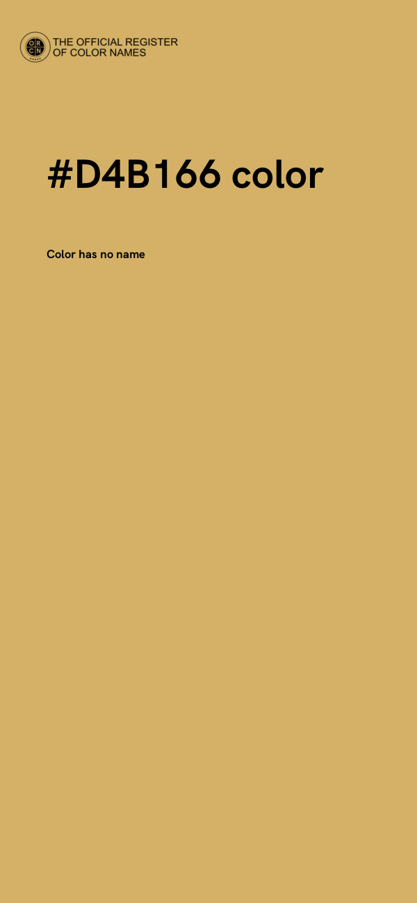 #D4B166 color image