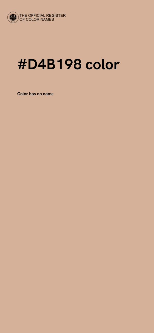 #D4B198 color image