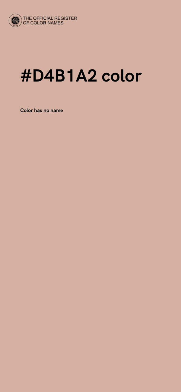 #D4B1A2 color image