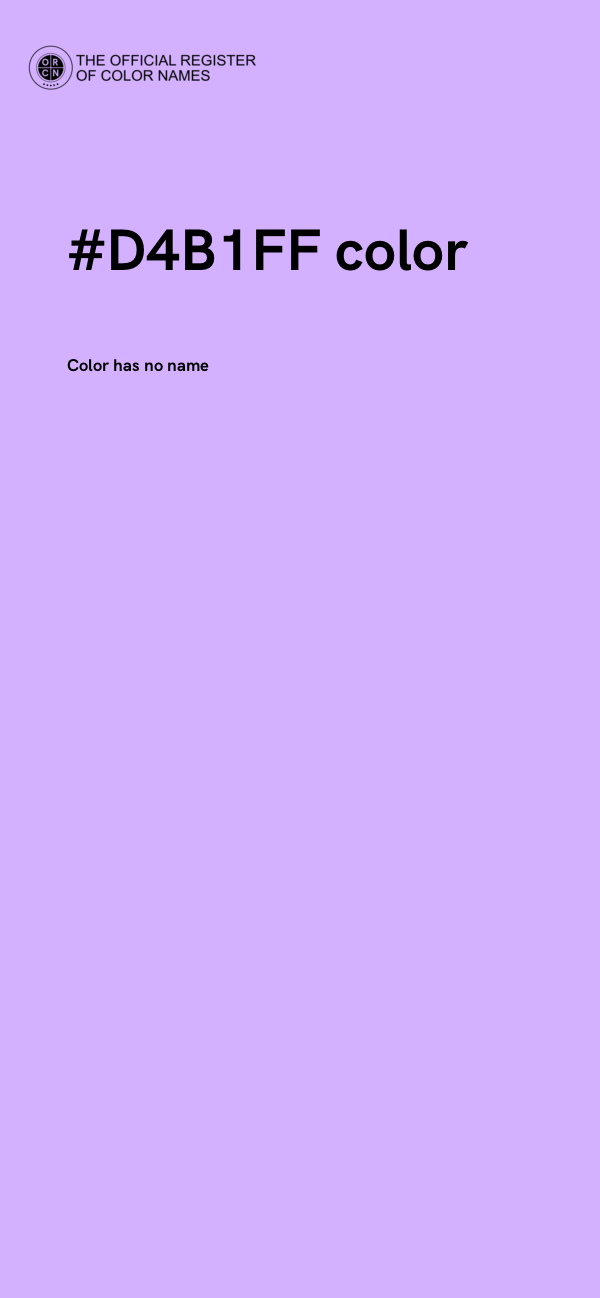 #D4B1FF color image