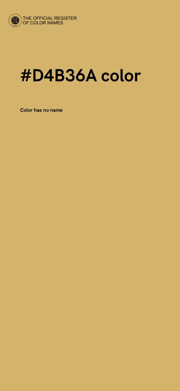 #D4B36A color image