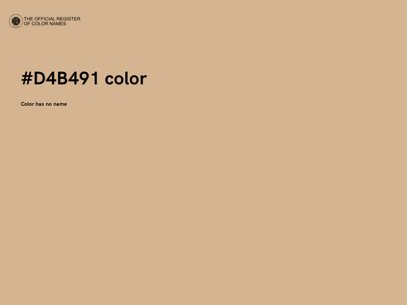 #D4B491 color image
