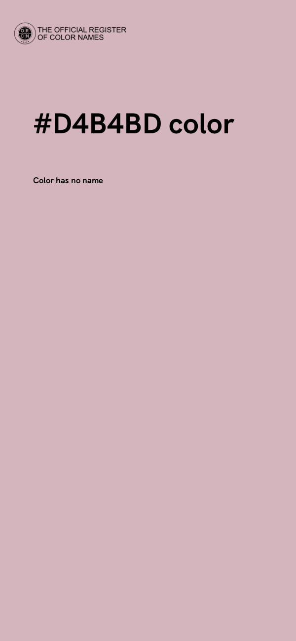 #D4B4BD color image