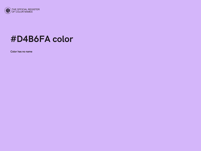 #D4B6FA color image