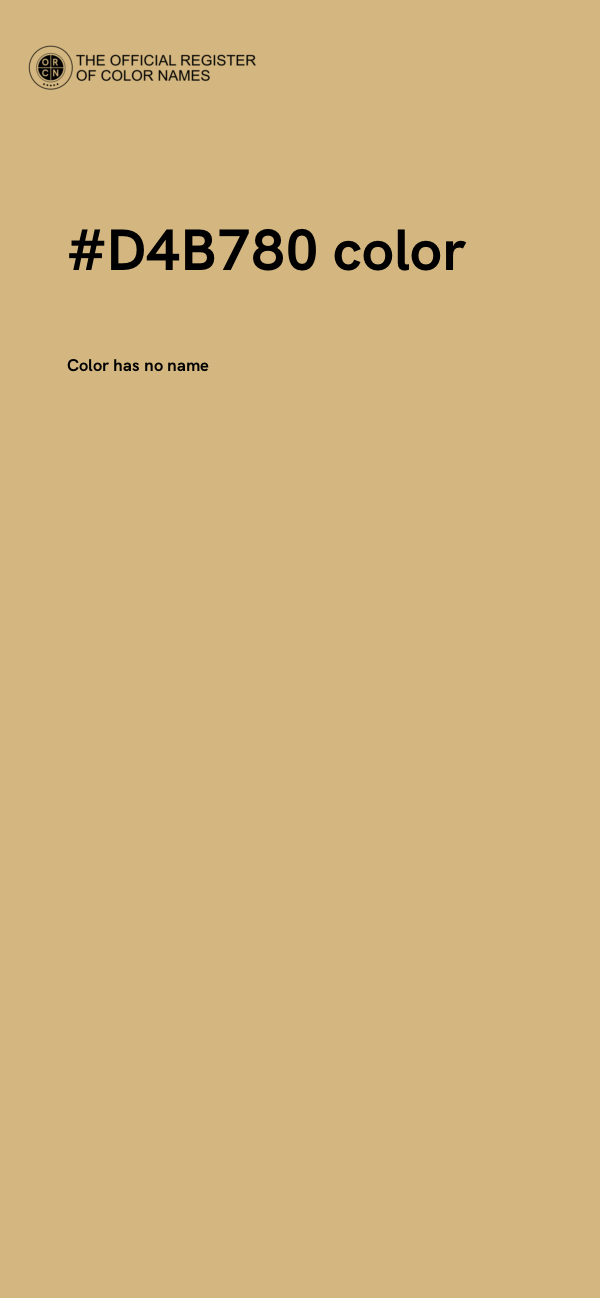#D4B780 color image