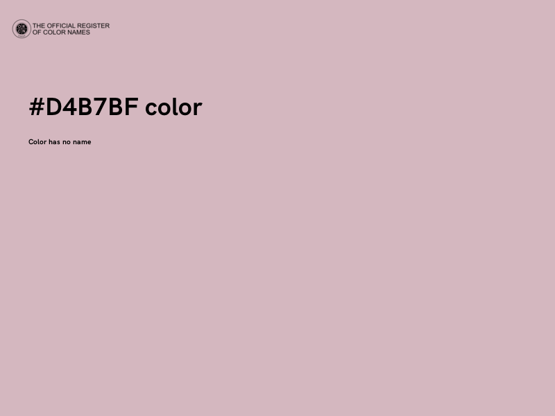 #D4B7BF color image