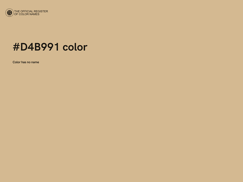 #D4B991 color image