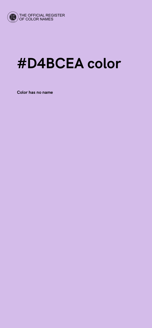 #D4BCEA color image