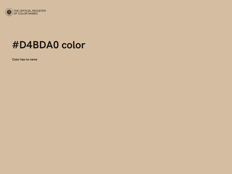 #D4BDA0 color image