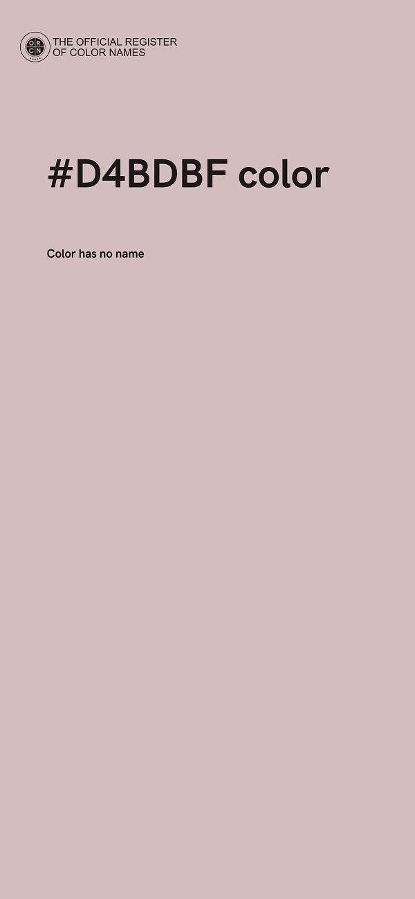 #D4BDBF color image