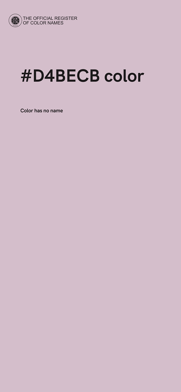 #D4BECB color image