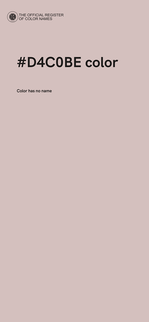 #D4C0BE color image