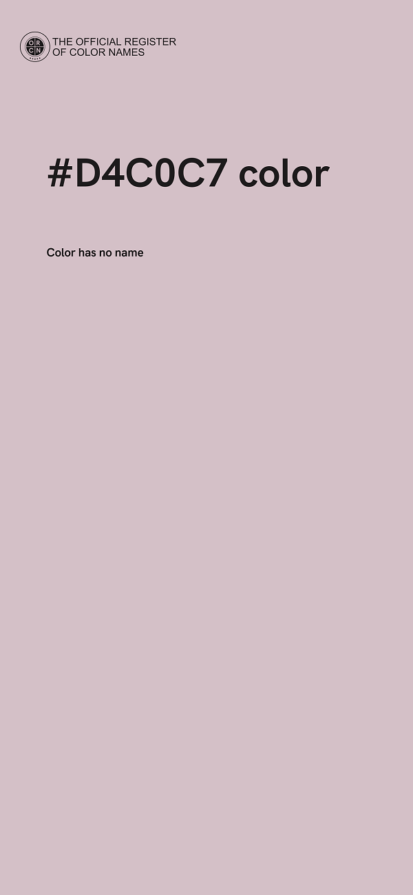 #D4C0C7 color image
