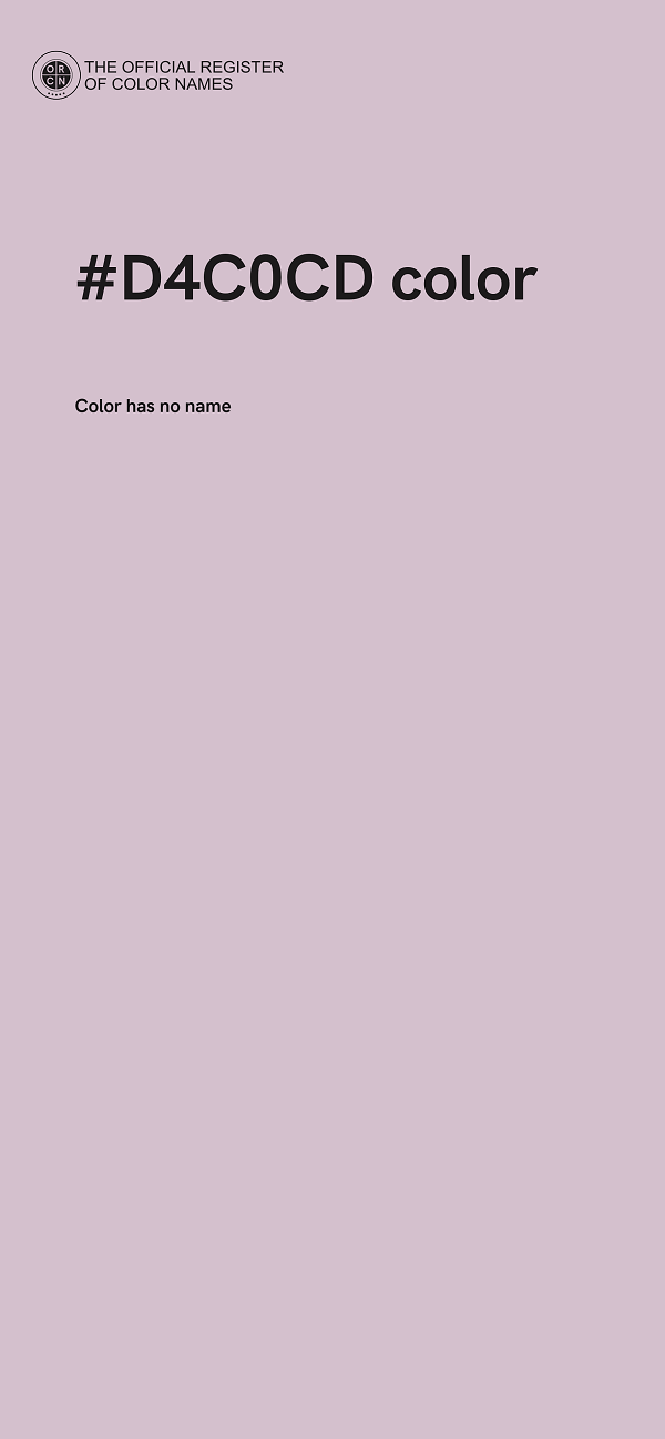 #D4C0CD color image