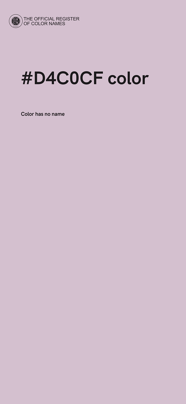 #D4C0CF color image
