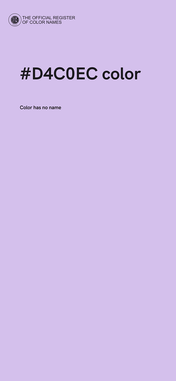 #D4C0EC color image