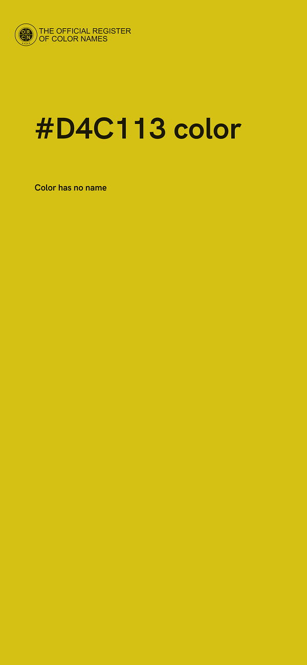 #D4C113 color image