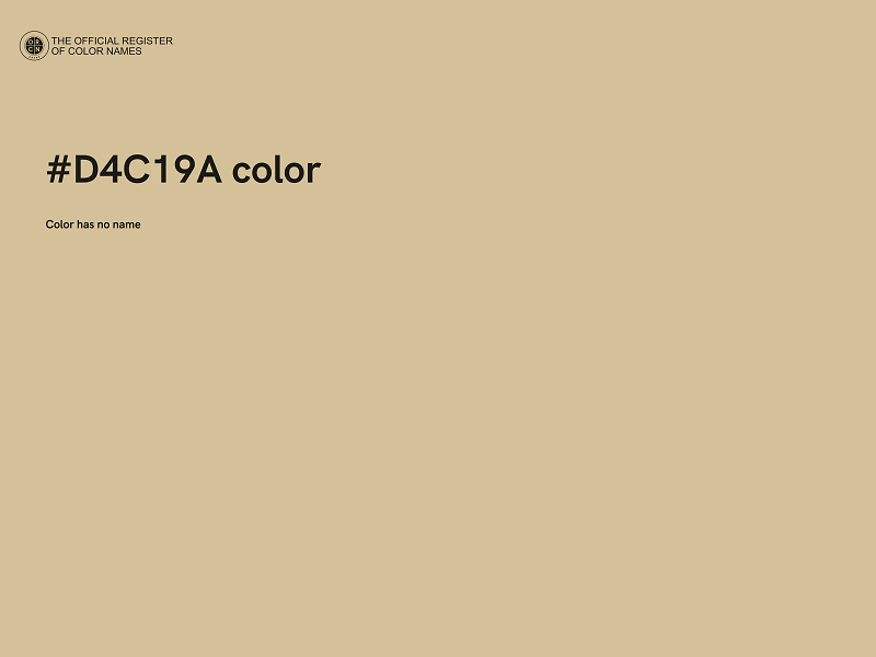 #D4C19A color image