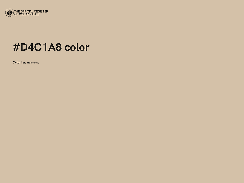 #D4C1A8 color image