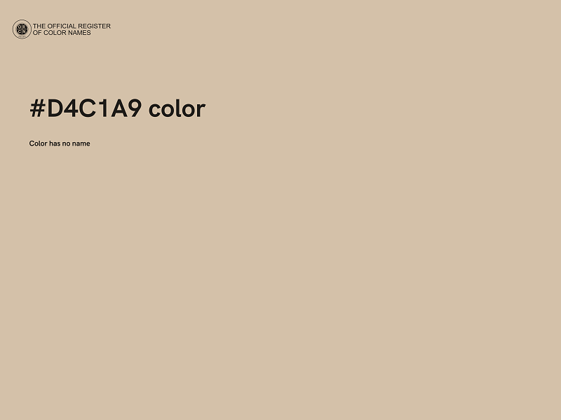 #D4C1A9 color image