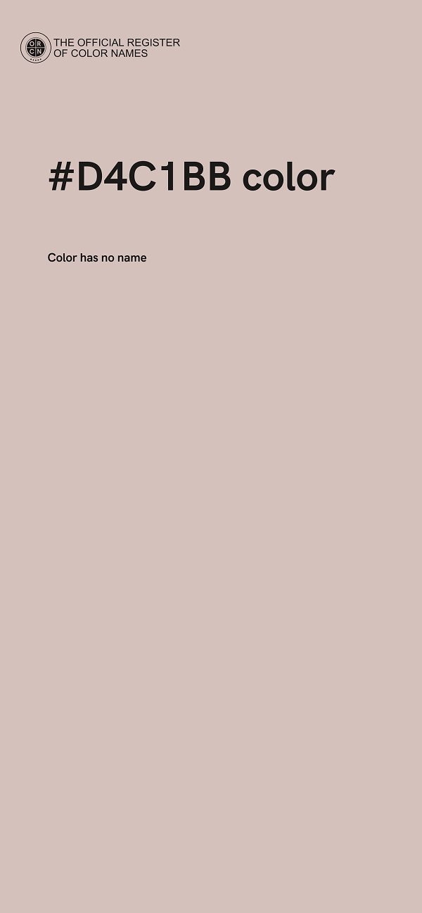 #D4C1BB color image