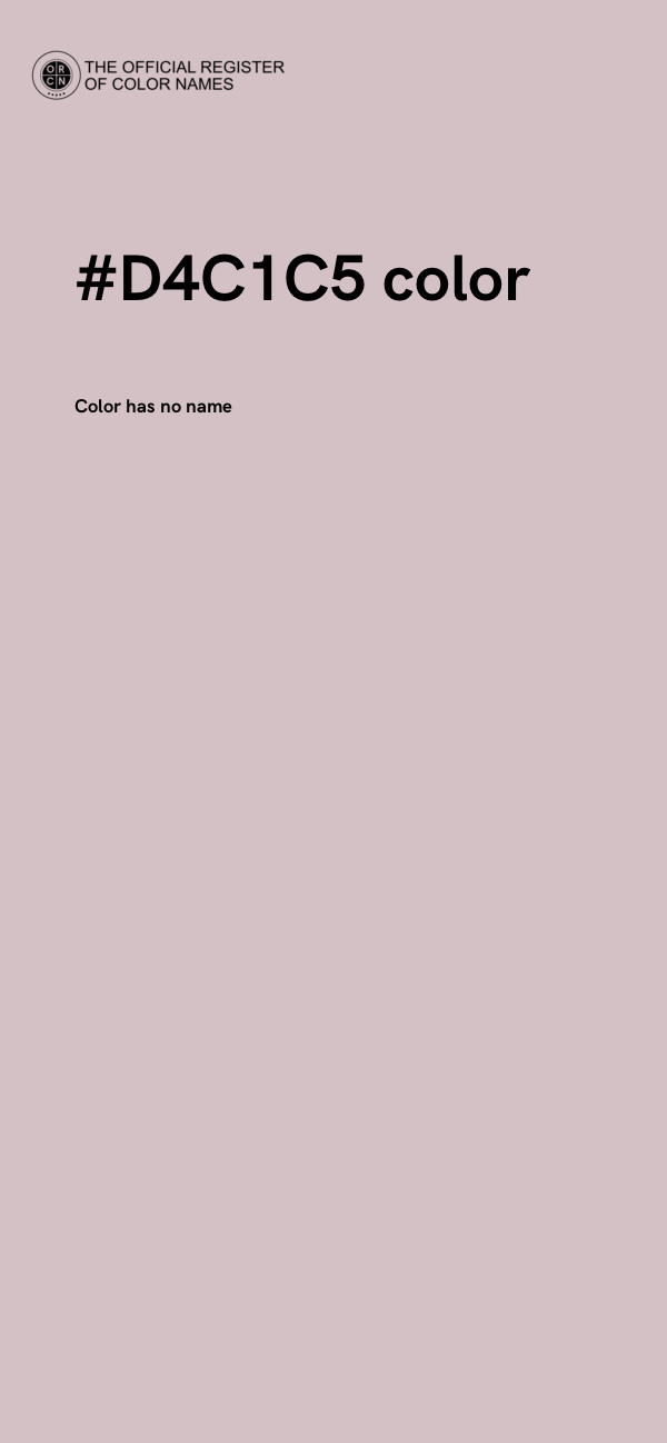 #D4C1C5 color image