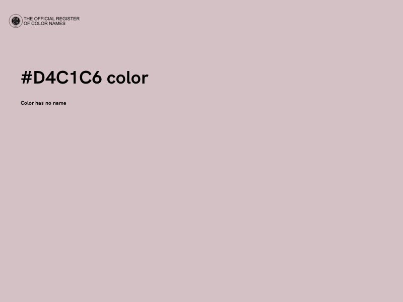 #D4C1C6 color image
