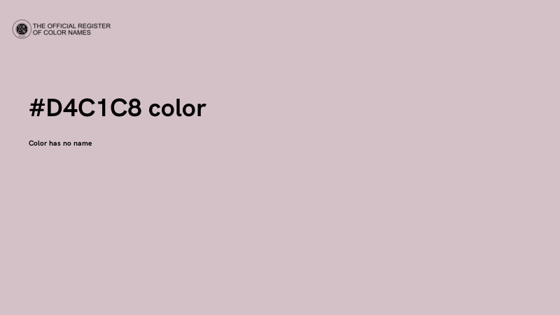 #D4C1C8 color image