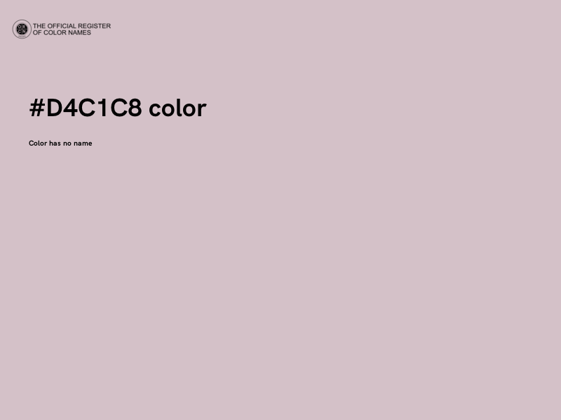 #D4C1C8 color image