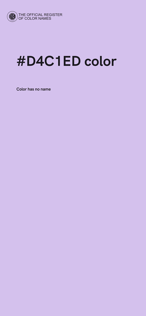 #D4C1ED color image