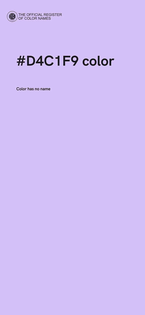#D4C1F9 color image