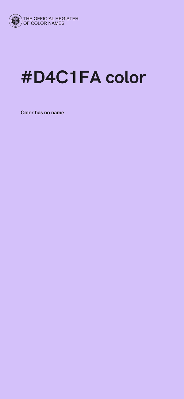 #D4C1FA color image
