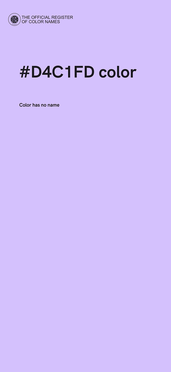 #D4C1FD color image
