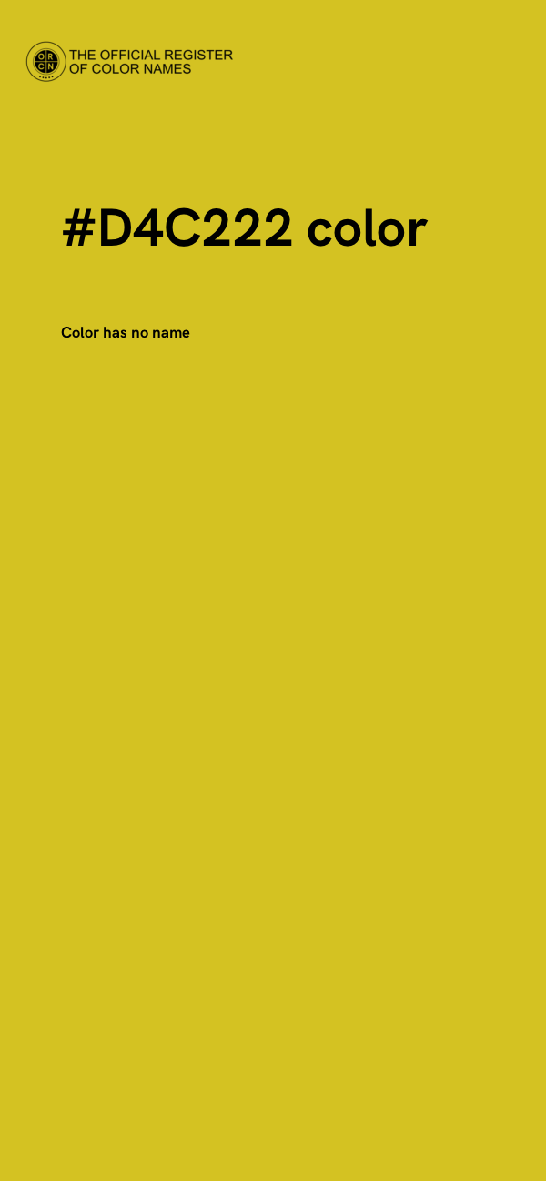 #D4C222 color image