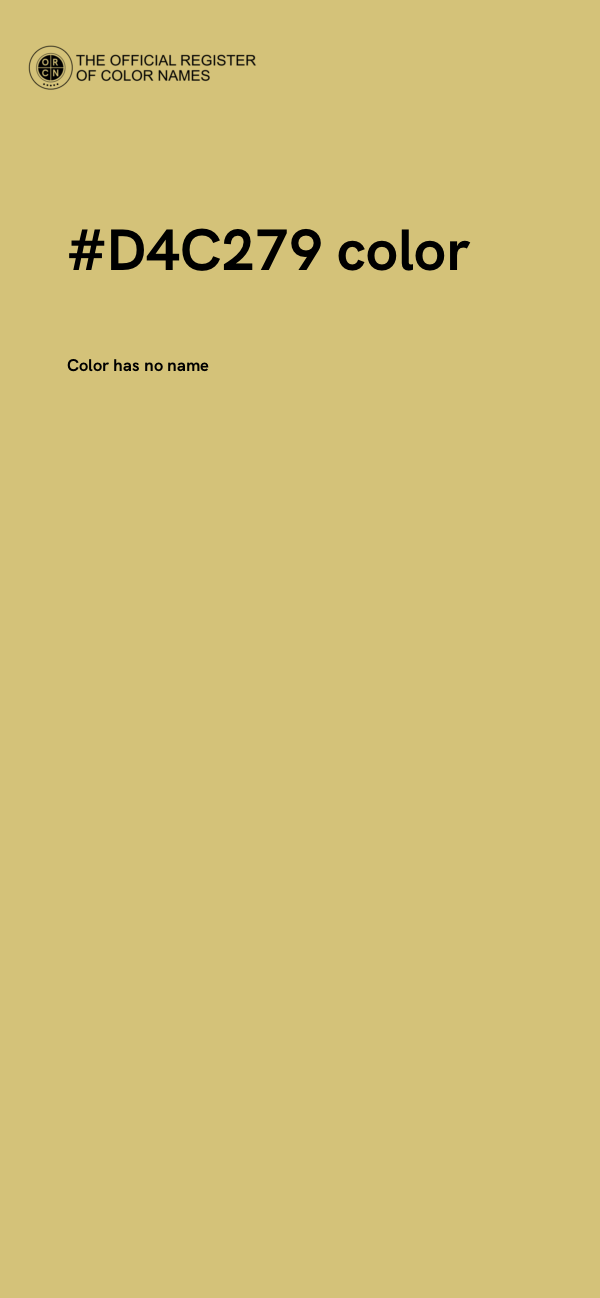 #D4C279 color image