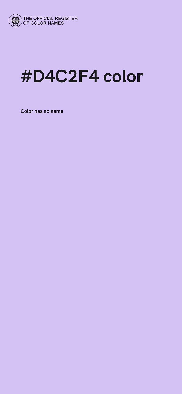 #D4C2F4 color image