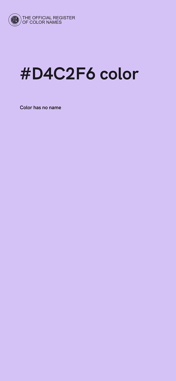 #D4C2F6 color image