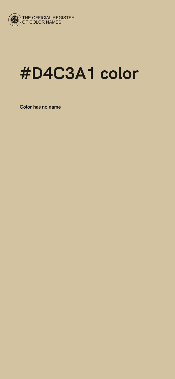 #D4C3A1 color image
