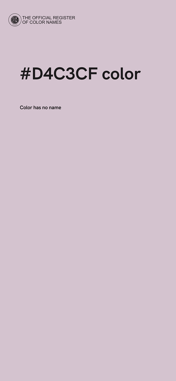 #D4C3CF color image