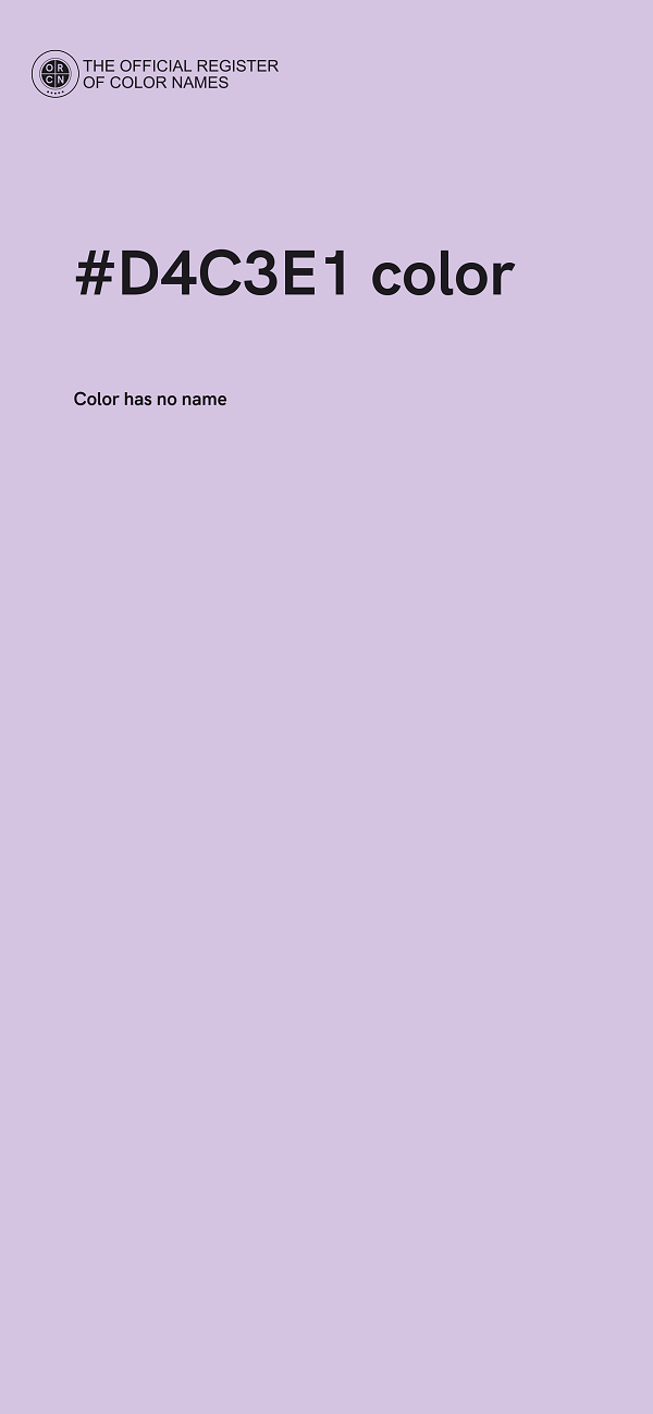 #D4C3E1 color image