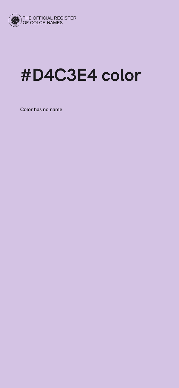 #D4C3E4 color image