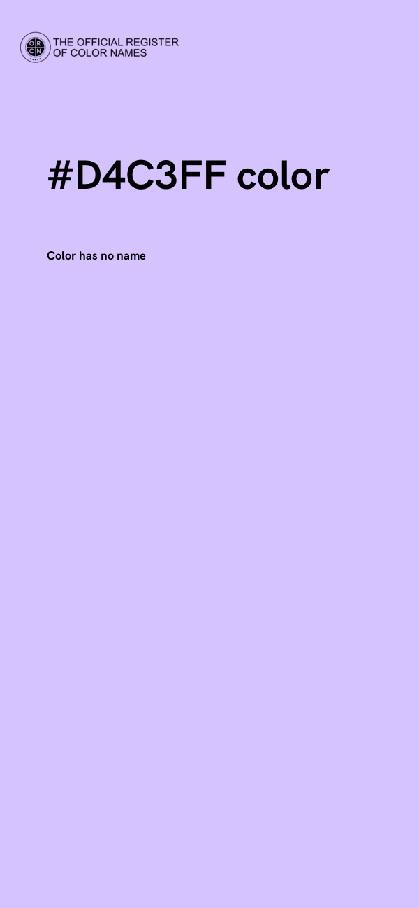 #D4C3FF color image