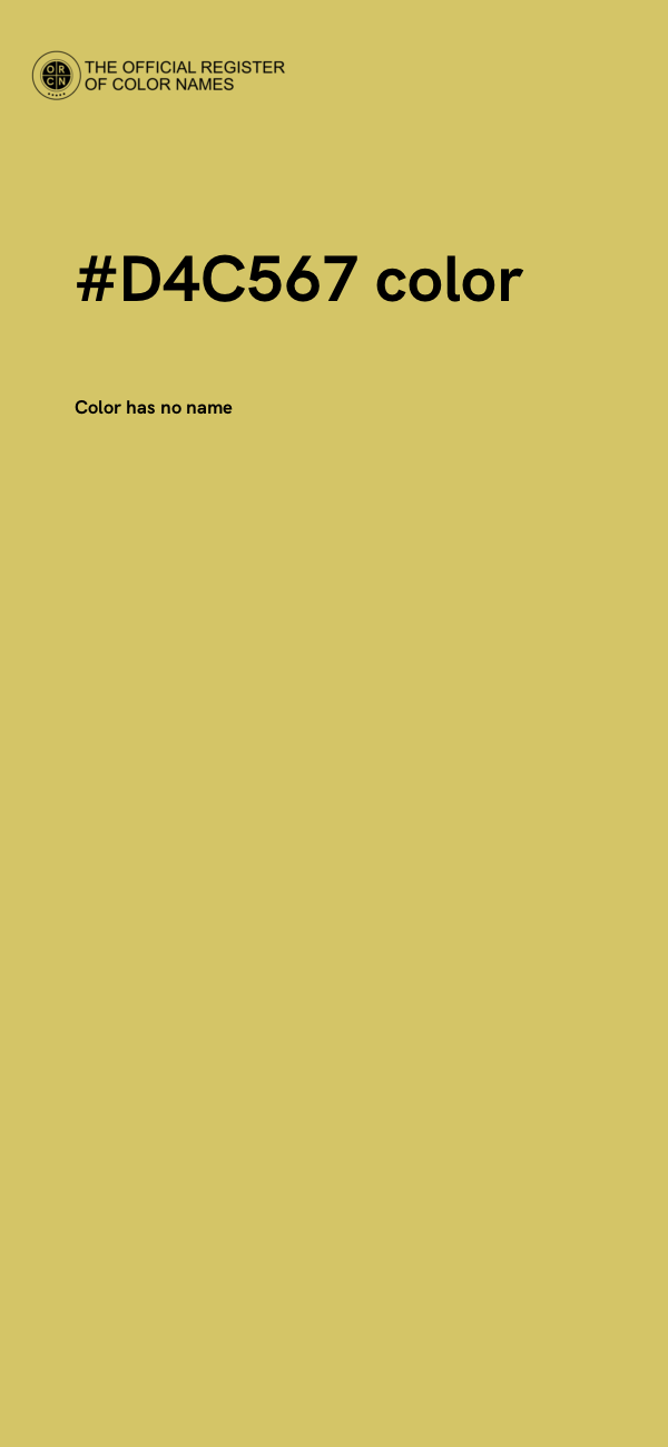 #D4C567 color image