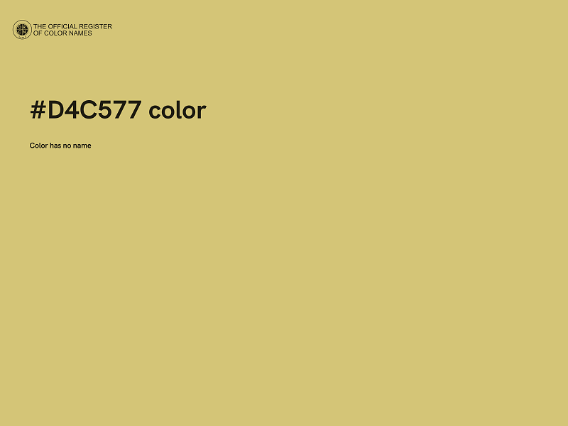 #D4C577 color image