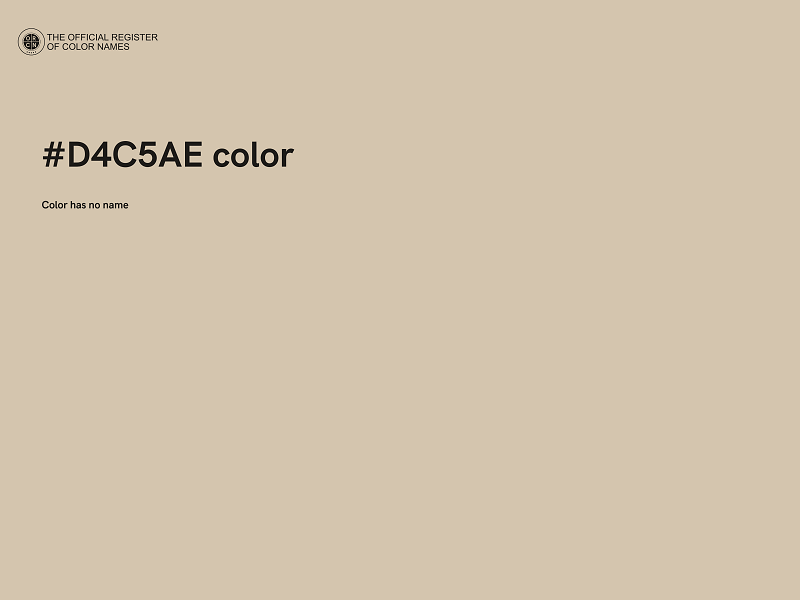 #D4C5AE color image