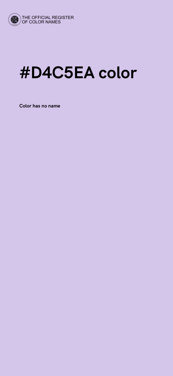 #D4C5EA color image