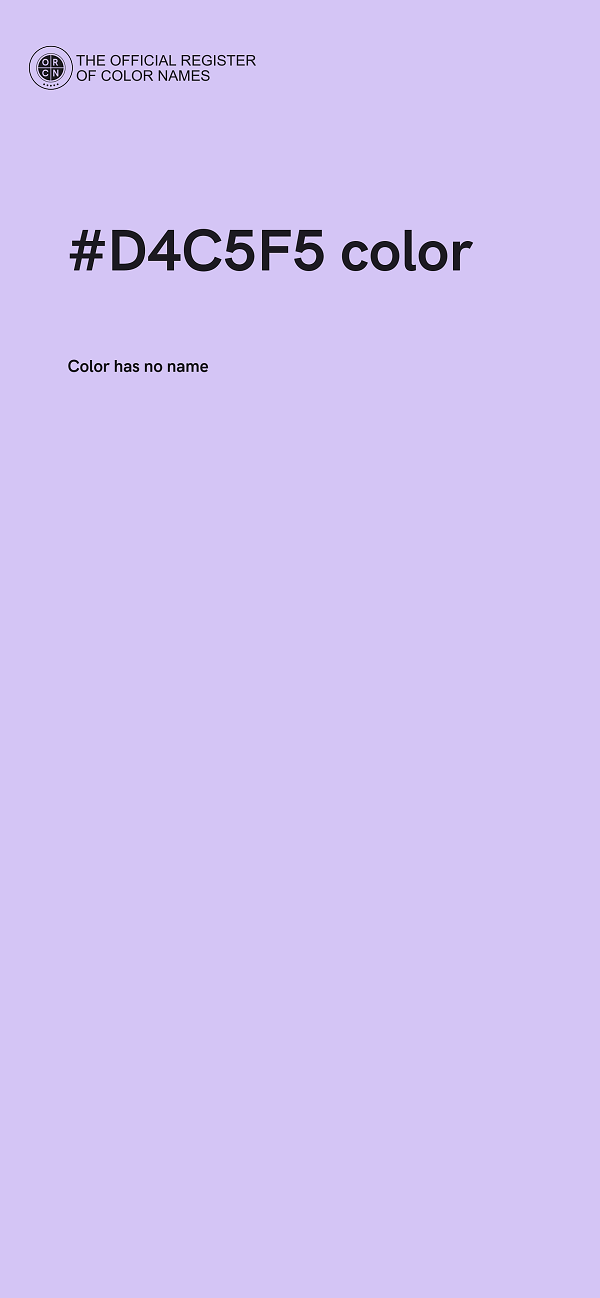 #D4C5F5 color image